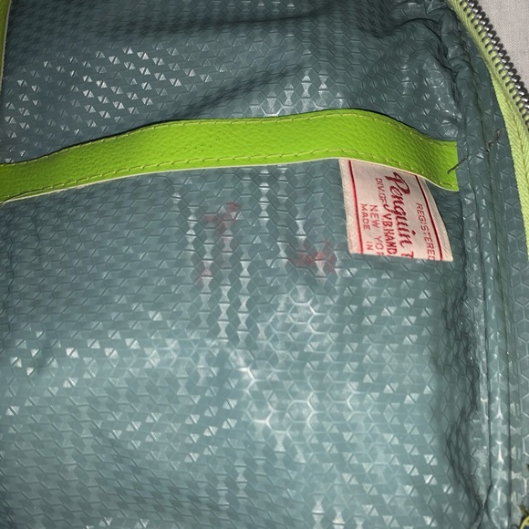 Penguin Travelers Cloth Suitcase with Lock Mod Japan Collectible Decor Vintage - Picture 15 of 15